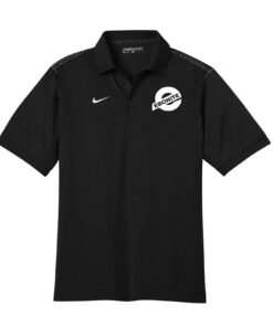 Ebonite Futura Nike Black Embroidery Dri-FIT Sport Swoosh Coolwick Polo
