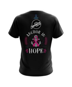 Alternative view of Ebonite Breast Cancer Anchor Fighter CoolWick Bowling Jersey