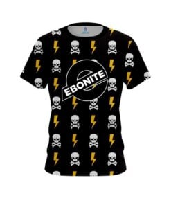 Ebonite Lightning Skull CoolWick Bowling Jersey
