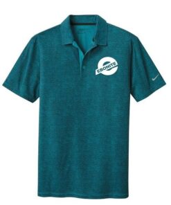 Ebonite Navy Blue Nike Dri-FIT Crosshatch Coolwick Bowling Polo