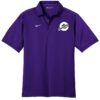 Ebonite Futura Nike Purple Embroidery Dri-FIT Sport Swoosh Coolwick Polo