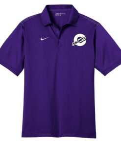 Ebonite Futura Nike Purple Embroidery Dri-FIT Sport Swoosh Coolwick Polo