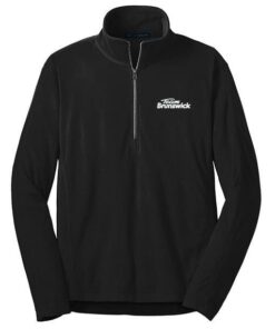 Brunswick Men's Hero Black 1/2 Zip Microfleece Pullover