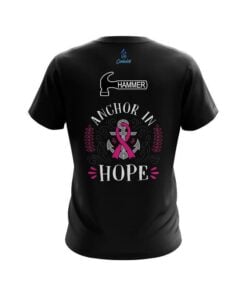 Alternative view of Hammer Breast Cancer Anchor Fighter CoolWick Bowling Jersey