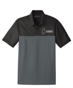 Hammer Black Nike Embroidery Coolwick Dri-FIT Colorblock Micro Pique Polo