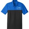Hammer Blue Sapphire Nike Embroidery Coolwick Dri-FIT Colorblock Micro Pique Polo