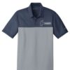 Hammer Navy Grey Nike Embroidery Coolwick Dri-FIT Colorblock Micro Pique Polo