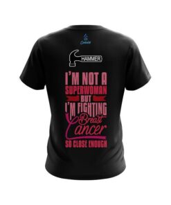 Alternative view of Hammer Breast Cancer Superwoman CoolWick Bowling Jersey