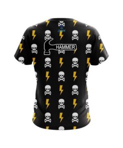 Alternative view of Hammer Lightning Skull CoolWick Bowling Jersey