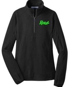 Radical Women's Zing Black Lime 1/2 Zip Microfleece Pullover