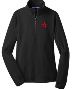 Roto Grip Women's Vision Black Red 1/2 Zip Microfleece Pullover