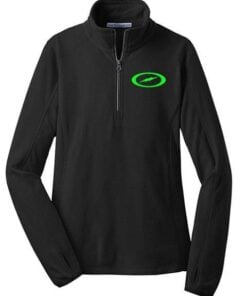 Storm Women's Pro Motion Black Lime 1/2 Zip Microfleece Pullover