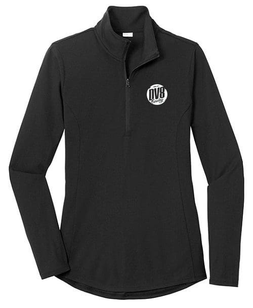 DV8 Women's Instigator Black 1/4 Zip Tri-Blend Wicking Pullover