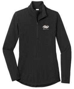 Motiv Women's Venom Black 1/4 Zip Tri-Blend Wicking Pullover