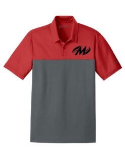 Motiv Varsity Red Nike Embroidery Coolwick Dri-FIT Colorblock Micro Pique Polo