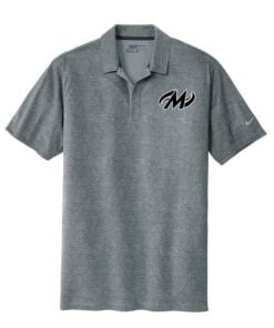 Motiv Cool Grey Nike Dri-FIT Crosshatch Coolwick Bowling Polo