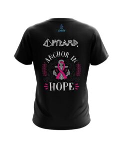 Alternative view of Pyramid Breast Cancer Anchor Fighter CoolWick Bowling Jersey