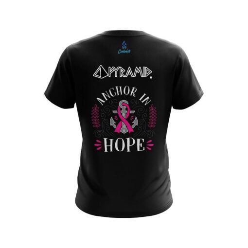 Pyramid Breast Cancer Anchor Fighter CoolWick Bowling Jersey - Image 2