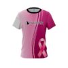 Pyramid Breast Cancer Pink Swirls CoolWick Bowling Jersey