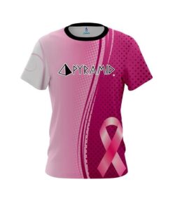 Pyramid Breast Cancer Pink Swirls CoolWick Bowling Jersey