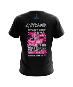 Alternative view of Pyramid Breast Cancer Strength CoolWick Bowling Jersey
