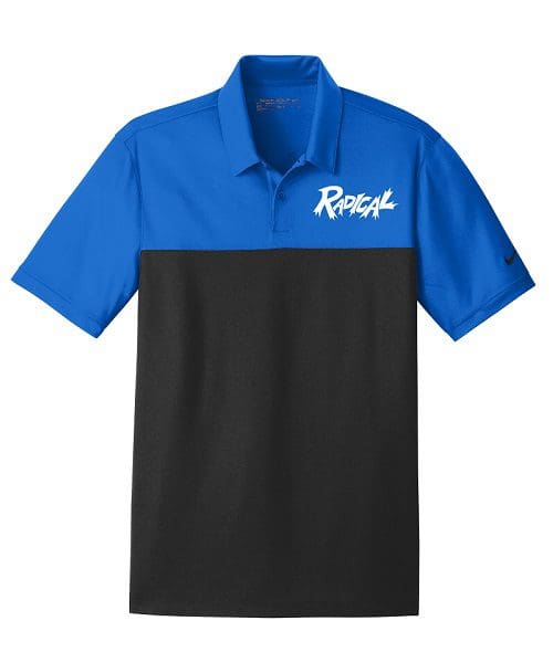 Radical Blue Sapphire Nike Coolwick Dri-FIT Micro Pique Polo