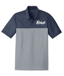 Radical Navy Grey Nike Coolwick Dri-FIT Micro Pique Polo
