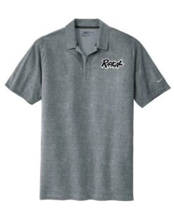 Radical Cool Grey Nike Dri-FIT Crosshatch Coolwick Bowling Polo