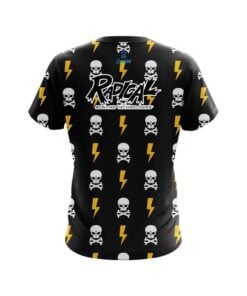 Alternative view of Radical Lightning Skull CoolWick Bowling Jersey