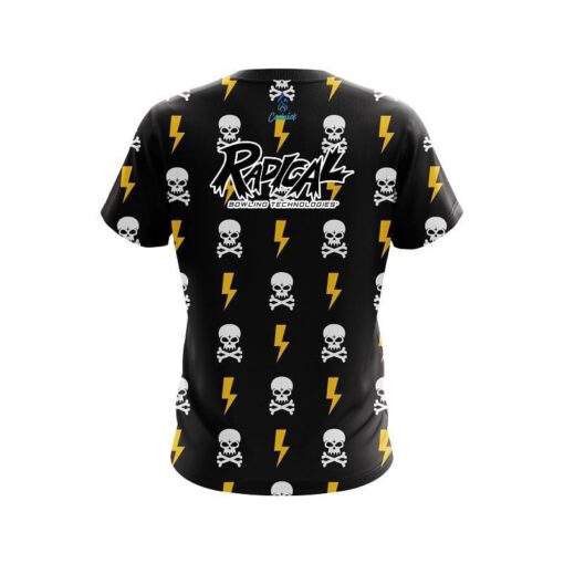 Radical Lightning Skull CoolWick Bowling Jersey - Image 2