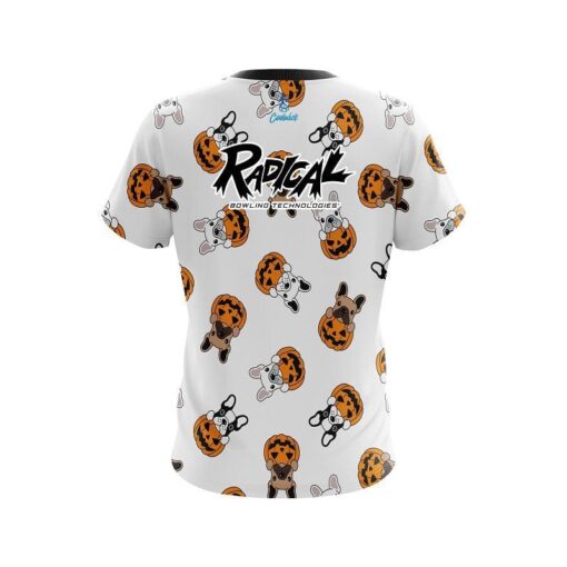 Radical Pumpkin Puppy Patch CoolWick Bowling Jersey - Image 2