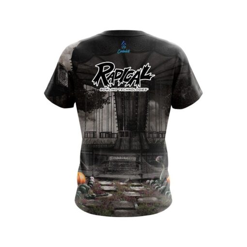 Radical Spooky Carnival Carousel CoolWick Bowling Jersey - Image 2