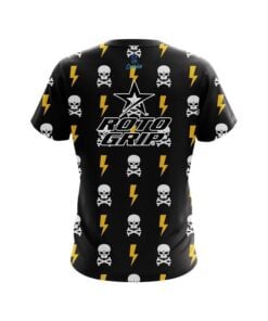 Alternative view of Roto Grip Lightning Skull CoolWick Bowling Jersey