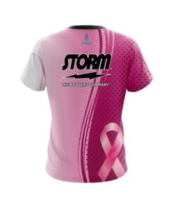 Alternative view of Storm Breast Cancer Pink Swirls CoolWick Bowling Jersey