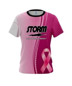 Storm Breast Cancer Pink Swirls CoolWick Bowling Jersey