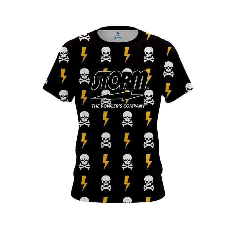 Storm Lightning Skull CoolWick Bowling Jersey