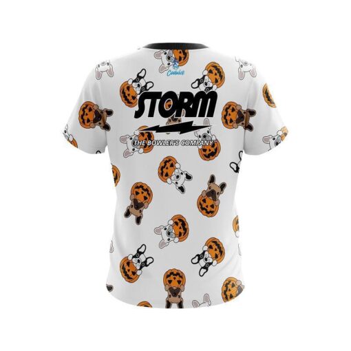 Storm Pumpkin Puppy Patch CoolWick Bowling Jersey - Image 2