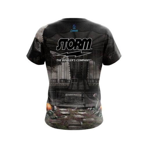 Storm Spooky Carnival Carousel CoolWick Bowling Jersey - Image 2