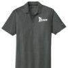 Track Heather Grey Nike Dri-FIT Crosshatch Coolwick Polo