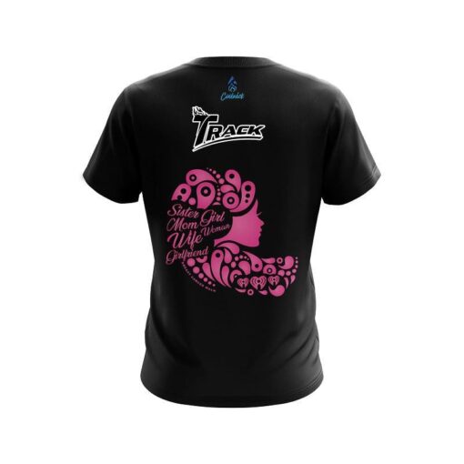 Track Breast Cancer Family Bond CoolWick Bowling Jersey - Image 2