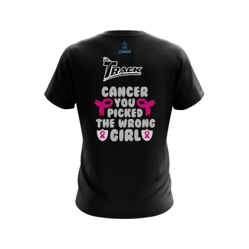Track Breast Cancer Fight Back CoolWick Bowling Jersey - Image 2