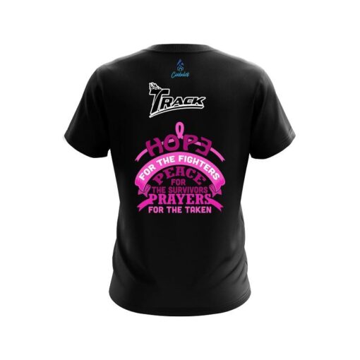 Track Breast Cancer Hope CoolWick Bowling Jersey - Image 2