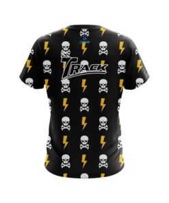Alternative view of Track Lightning Skull CoolWick Bowling Jersey