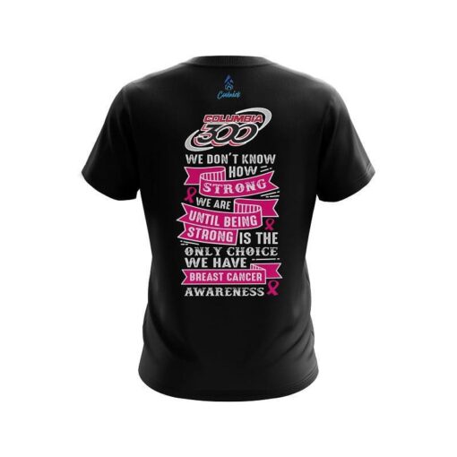 Columbia 300 Breast Cancer Strength CoolWick Bowling Jersey - Image 2