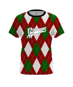 12Bagger Argyle Green CoolWick Bowling Jersey