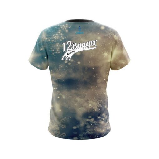 12Bagger Blurred Snowflakes CoolWick Bowling Jersey - Image 2