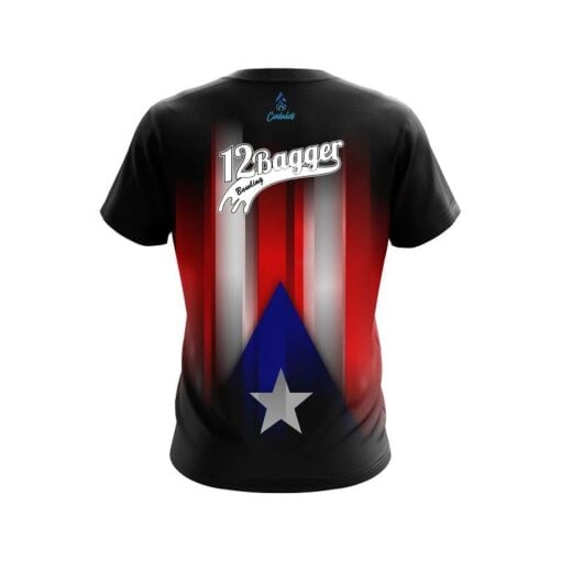 12Bagger Puerto Rico Flag CoolWick Bowling Jersey - Image 2