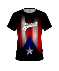 12Bagger Puerto Rico Flag CoolWick Bowling Jersey