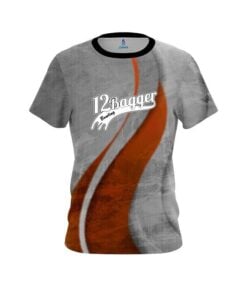 12Bagger Rough Edges Orange CoolWick Bowling Jersey