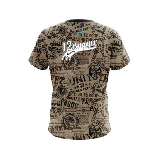 12Bagger Urban Military Grunge CoolWick Bowling Jersey - Image 2